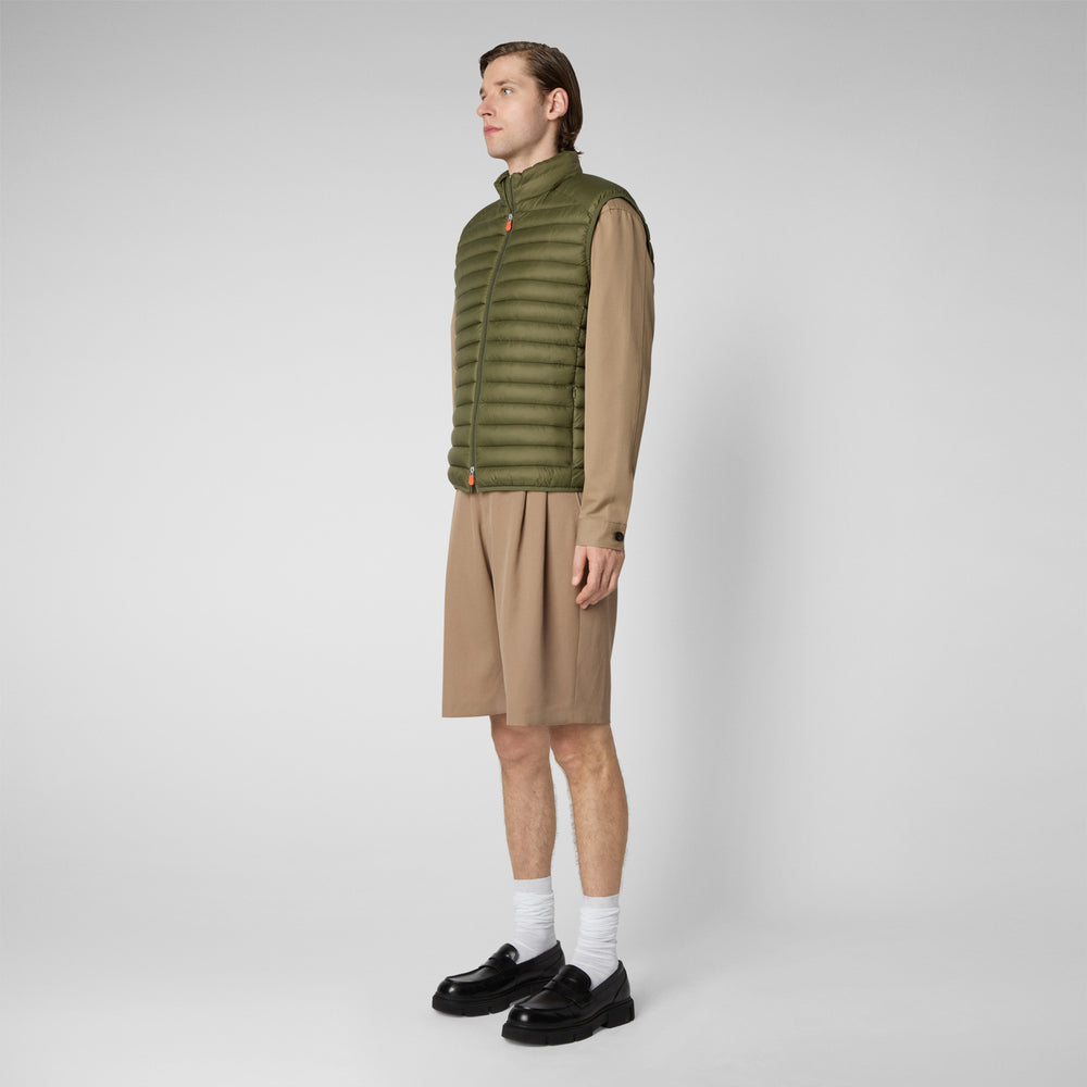 Save the duck Gilet imbottito uomo Adam Verde oliva Online