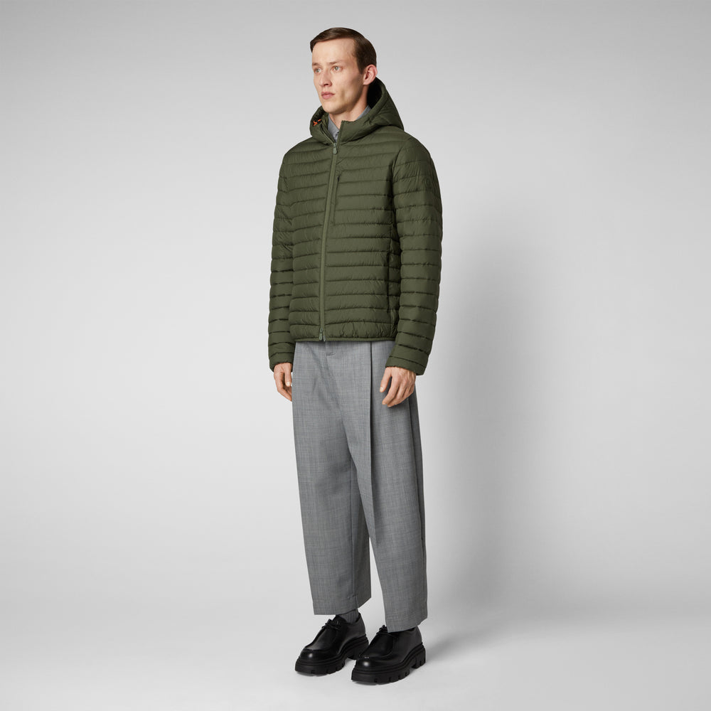 Save the duck Piumino animal free uomo Cael Verde oliva Outlet