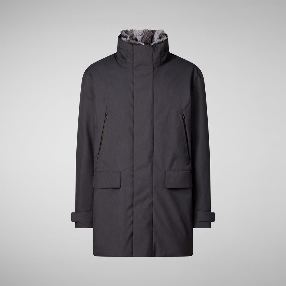 Save the duck GIACCA UOMO AMBROSE CHARCOAL GREY MELANGE Vendita Calda