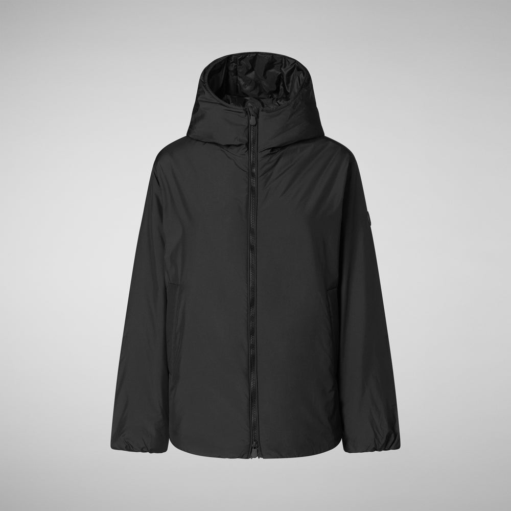 Save the duck CAPPOTTO CON CAPPUCCIO NIAZ NERO Nuova