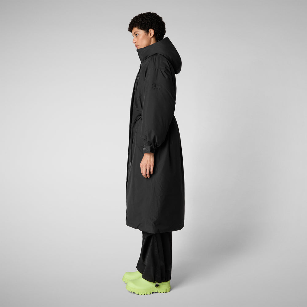 Save the duck PARKA CON CAPPUCCIO DONNA REIRA NERO Black Friday Prezzi