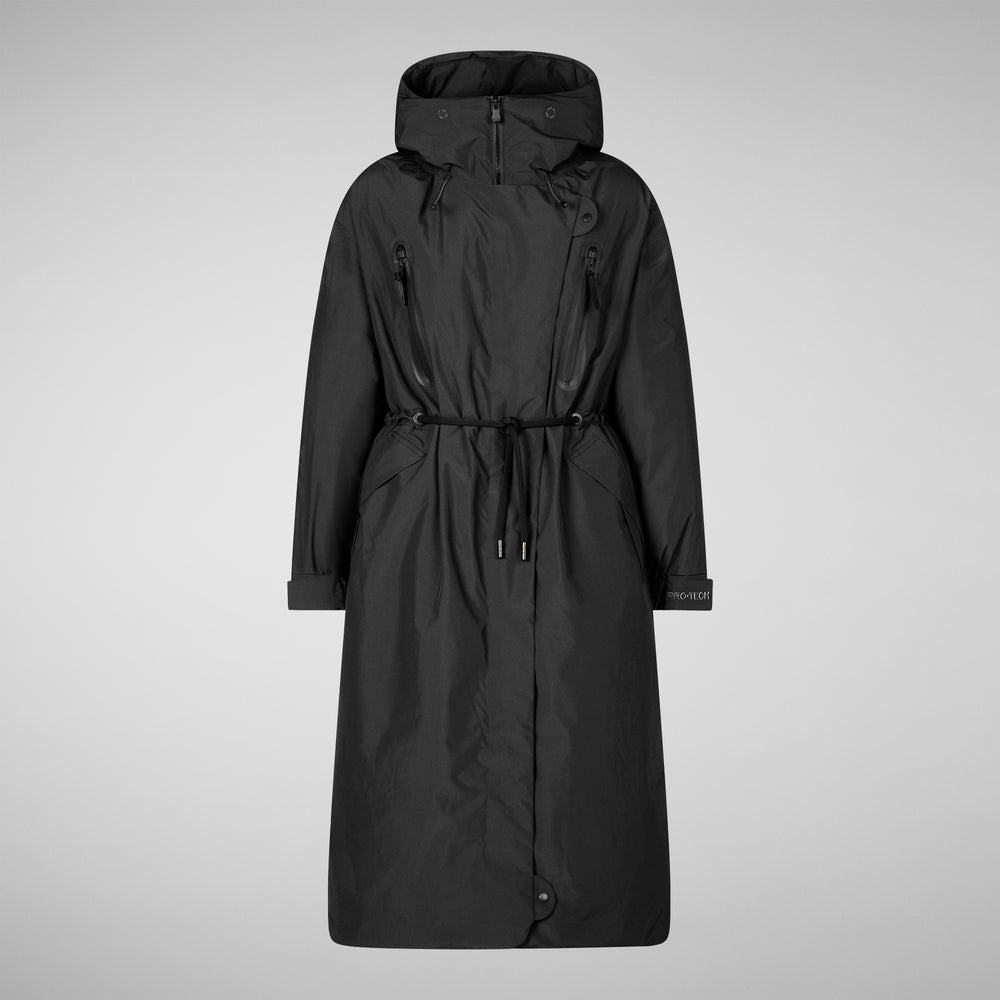Save the duck PARKA CON CAPPUCCIO DONNA REIRA NERO Black Friday Prezzi