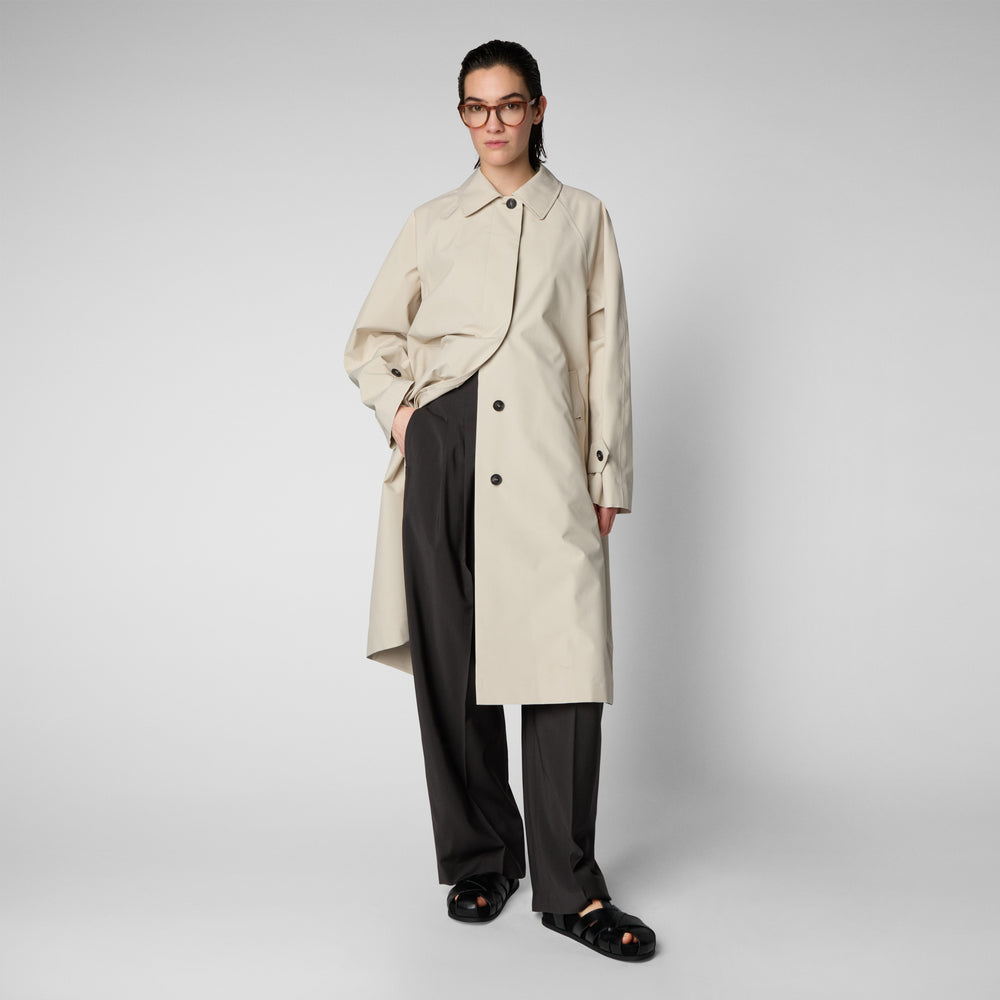 Save the duck Impermeabile donna Zola beige crema Italy