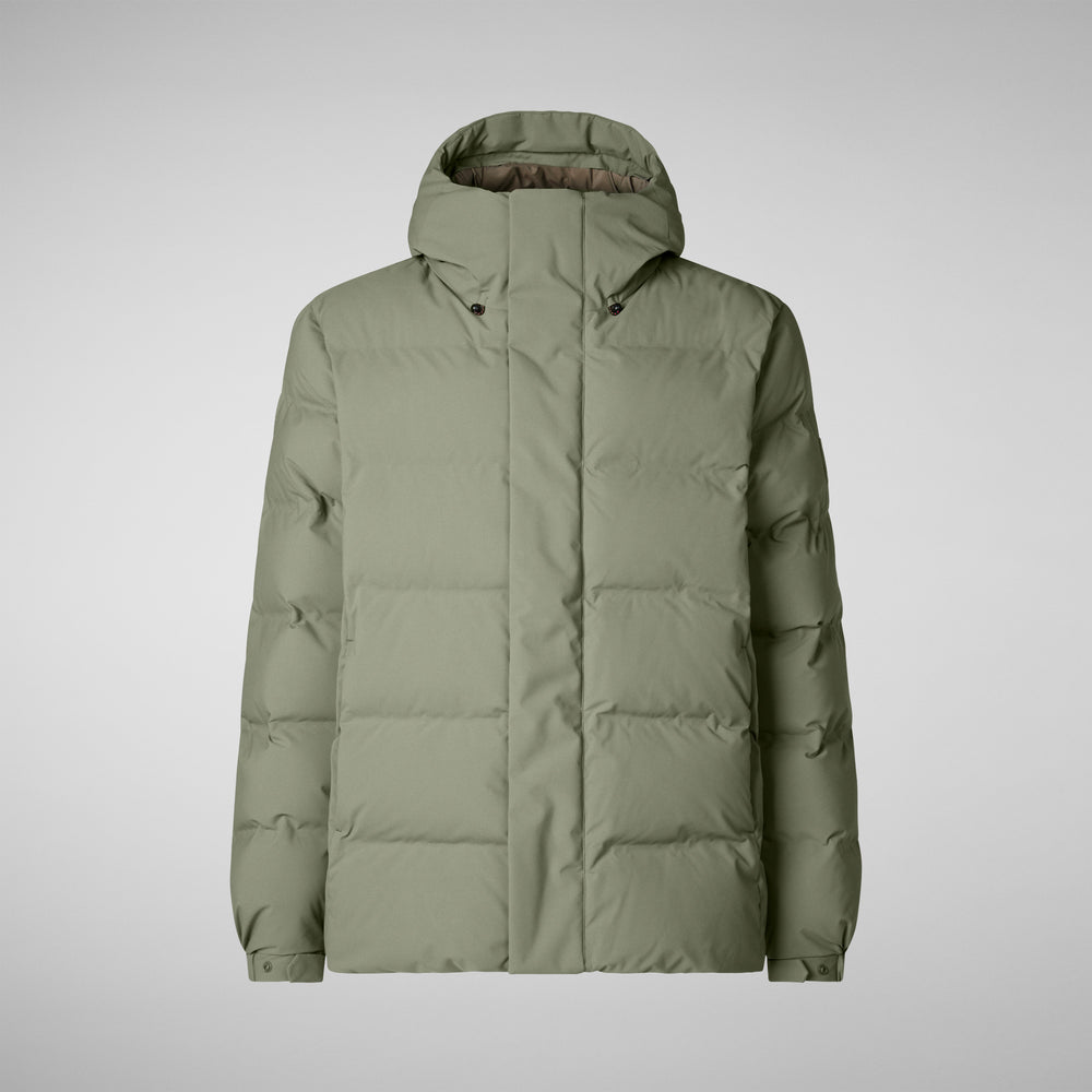 Save the duck PARKA UOMO LELAND IN SWAMP GREEN Spedizione Gratuita