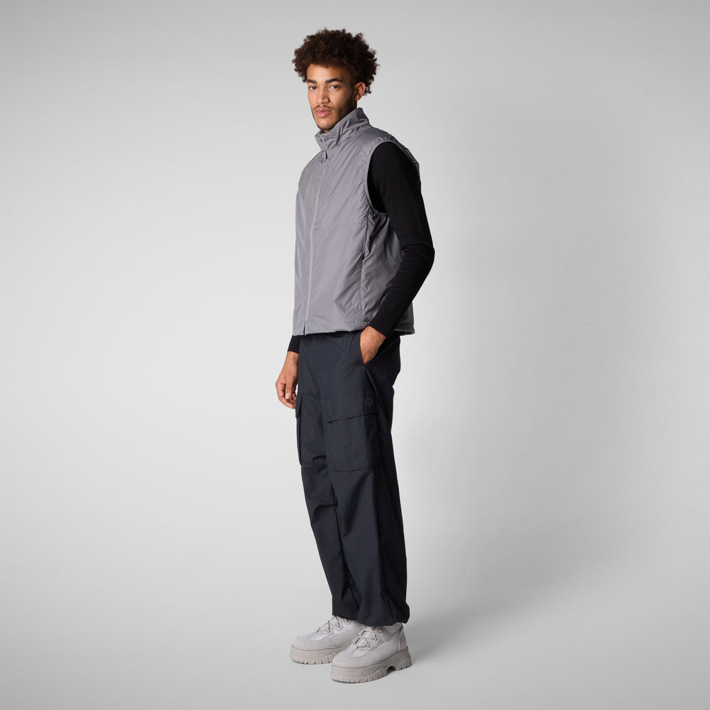Save the duck GILET UOMO TURNER IN MID GREY Qualità Garantita