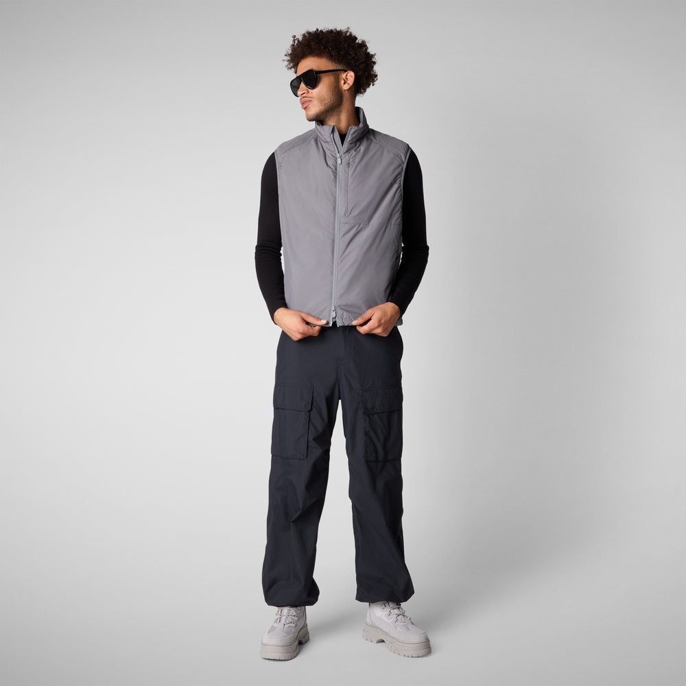 Save the duck GILET UOMO TURNER IN MID GREY Qualità Garantita