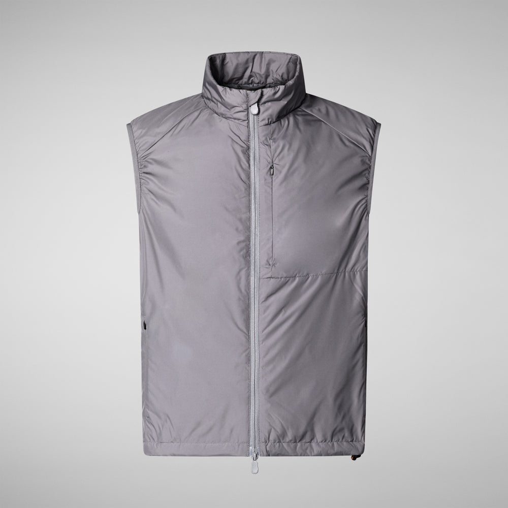 Save the duck GILET UOMO TURNER IN MID GREY Qualità Garantita