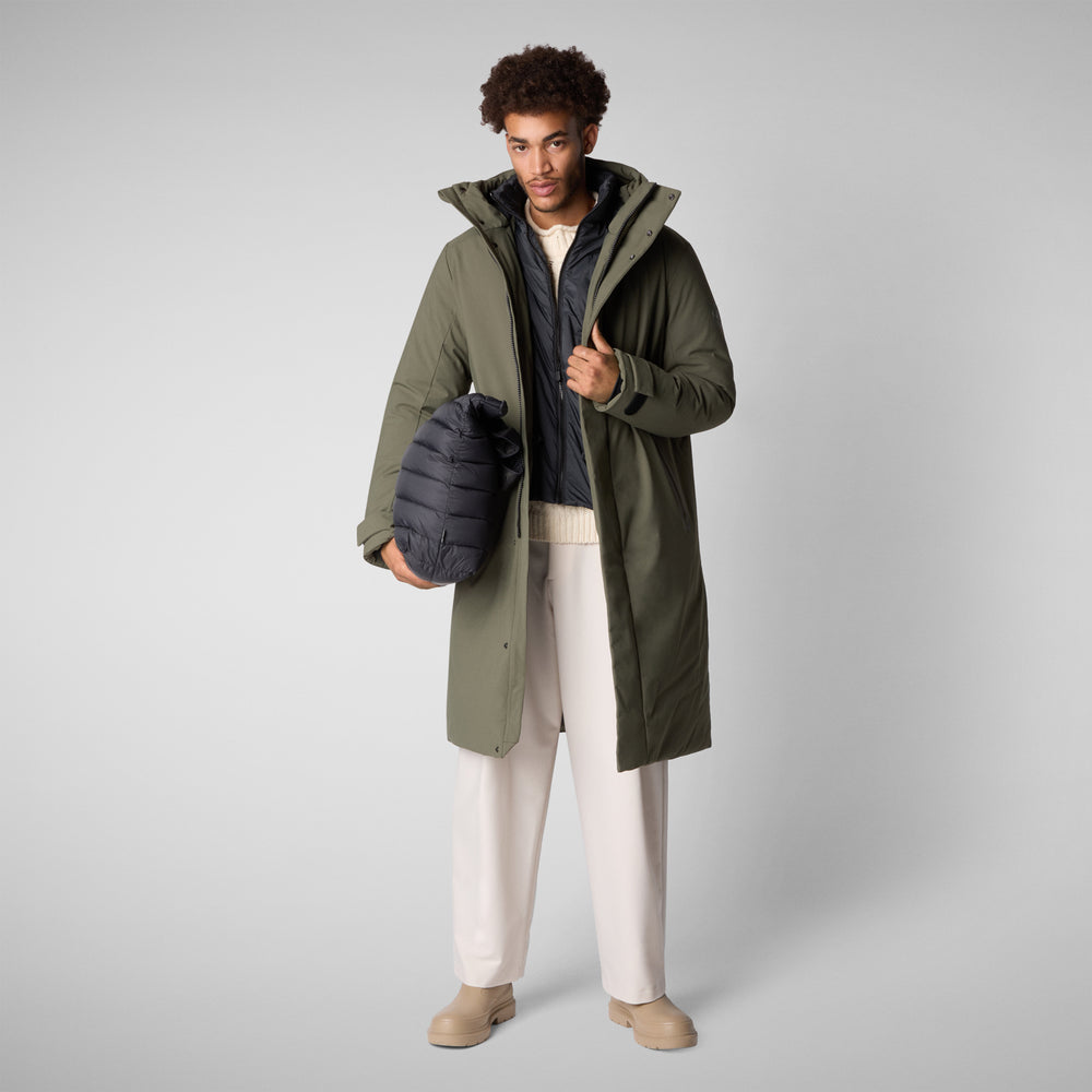 Save the duck PARKA UOMO RODERICK IN LAUREL GREEN Acquista Ora
