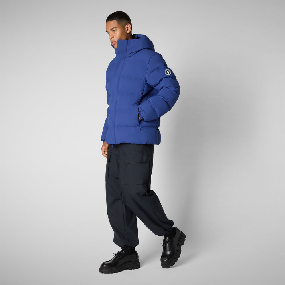 Save the duck PARKA UOMO LELAND IN ECLIPSE BLUE Consegna Veloce