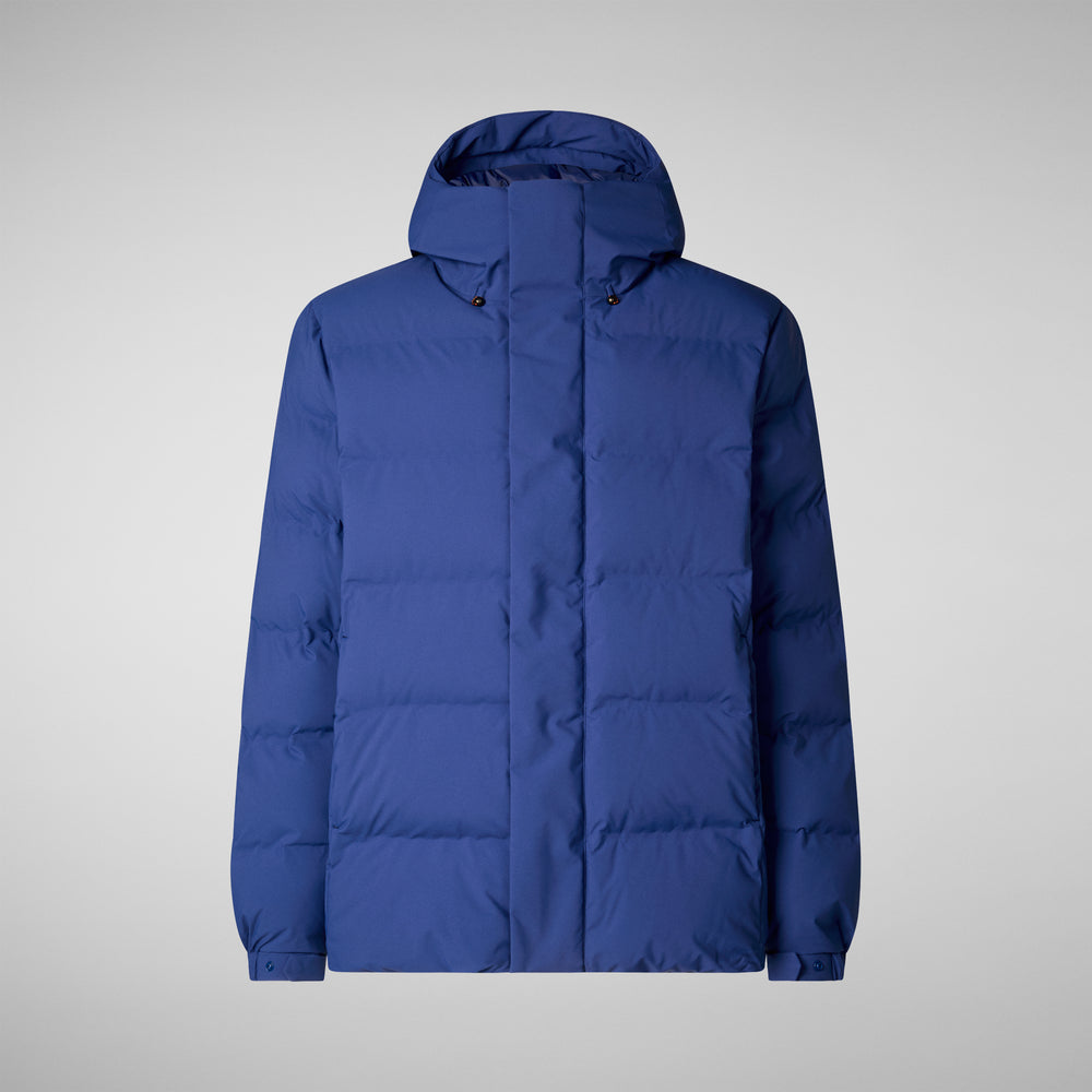 Save the duck PARKA UOMO LELAND IN ECLIPSE BLUE Consegna Veloce