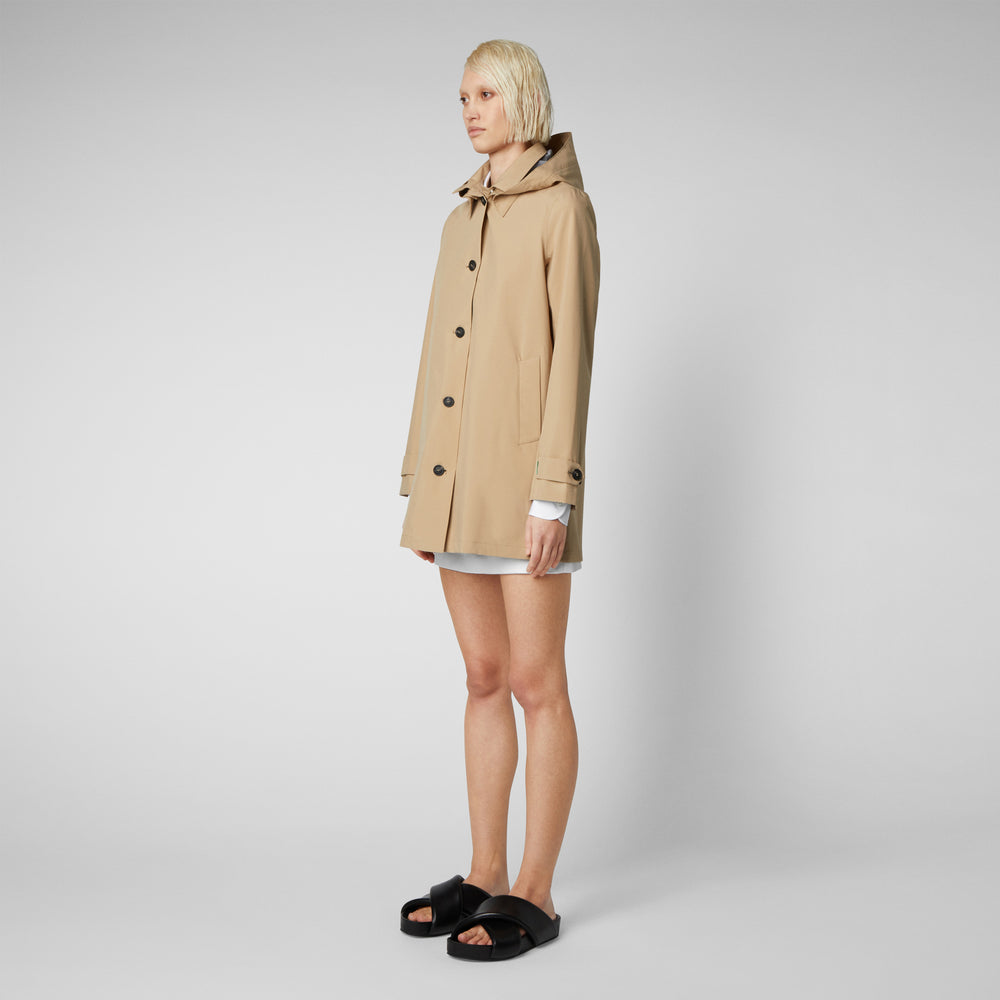 Save the duck Impermeabile donna April beige scuro Prezzo Ridotto