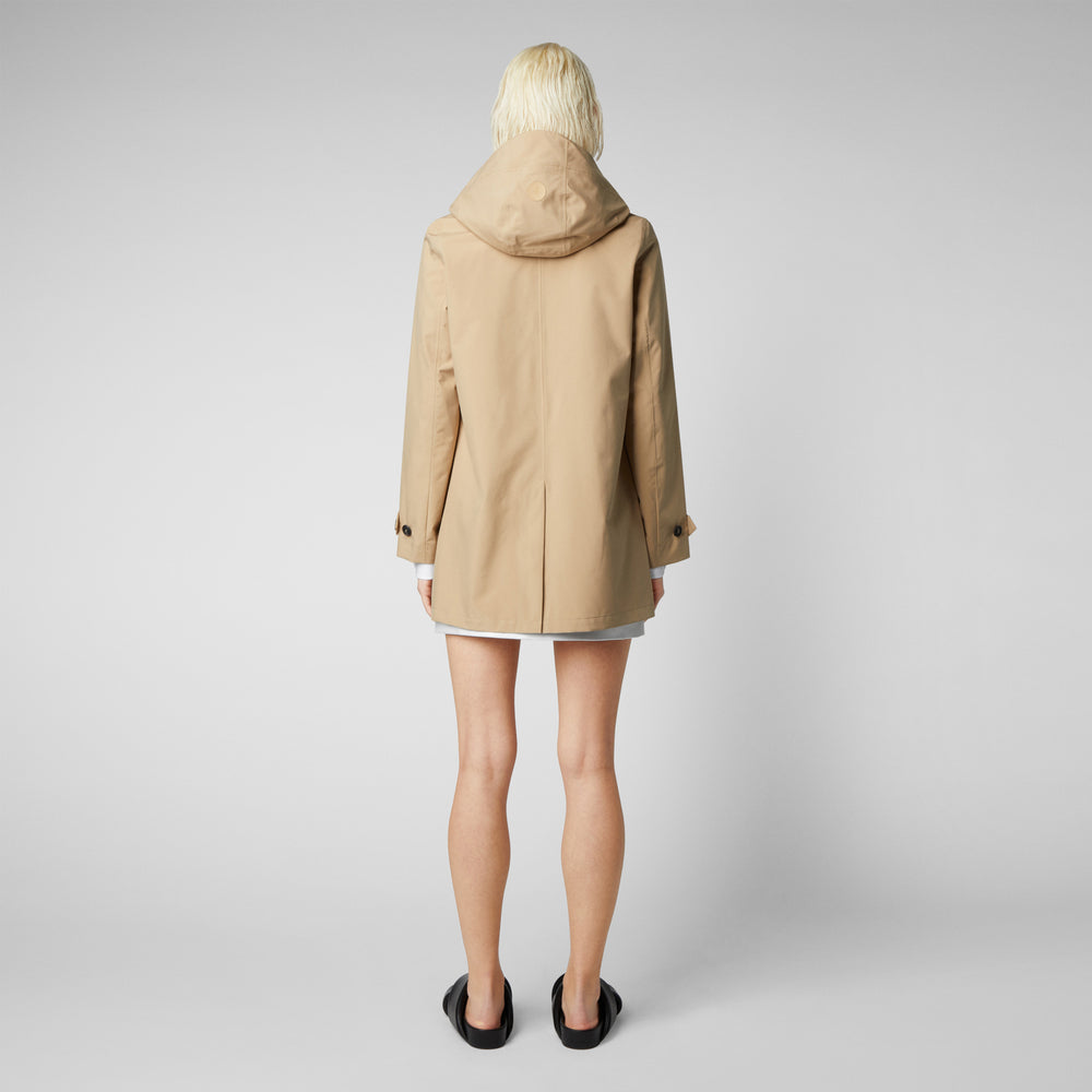 Save the duck Impermeabile donna April beige scuro Prezzo Ridotto