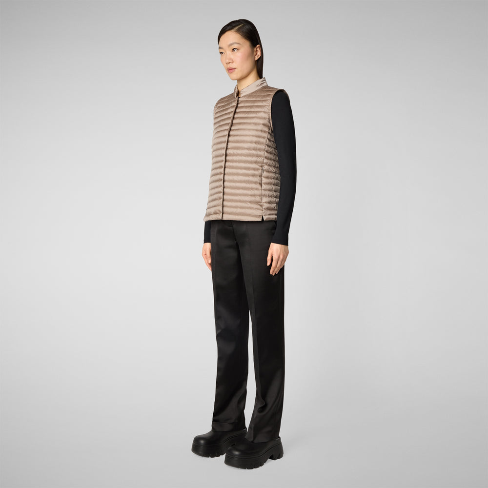 Save the duck Gilet trapuntato donna Aria grigio perla Offerta