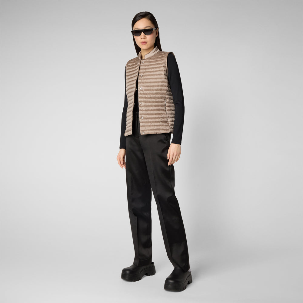 Save the duck Gilet trapuntato donna Aria grigio perla Offerta