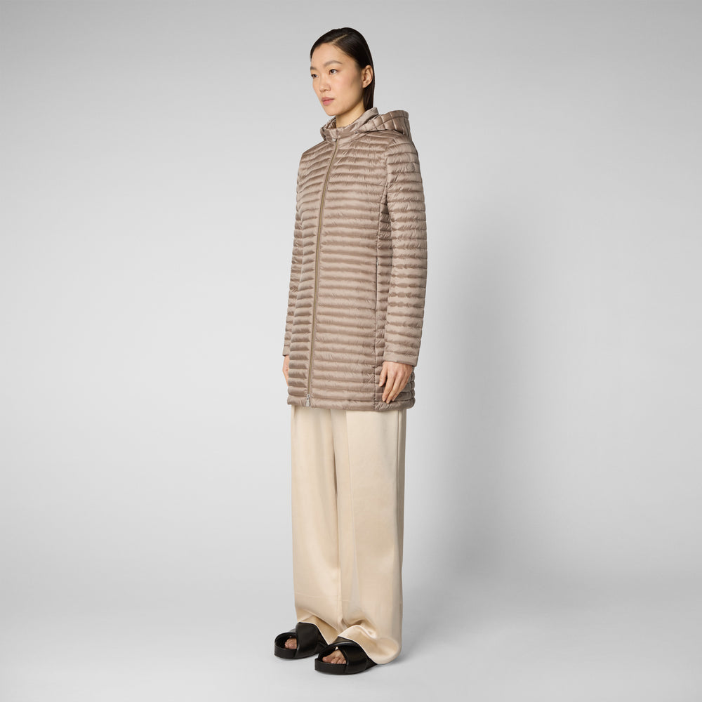 Save the duck Piumino animal free donna Megs grigio perla Saldi