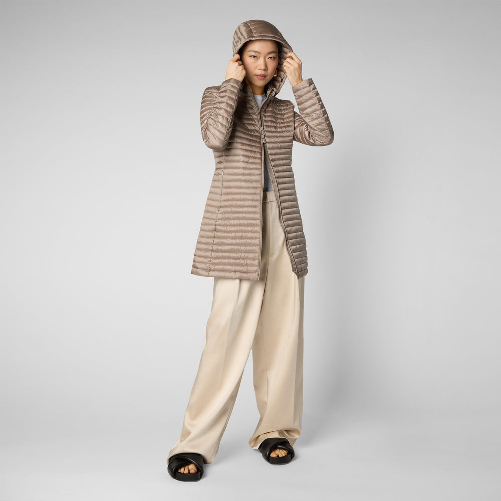 Save the duck Piumino animal free donna Megs grigio perla Saldi