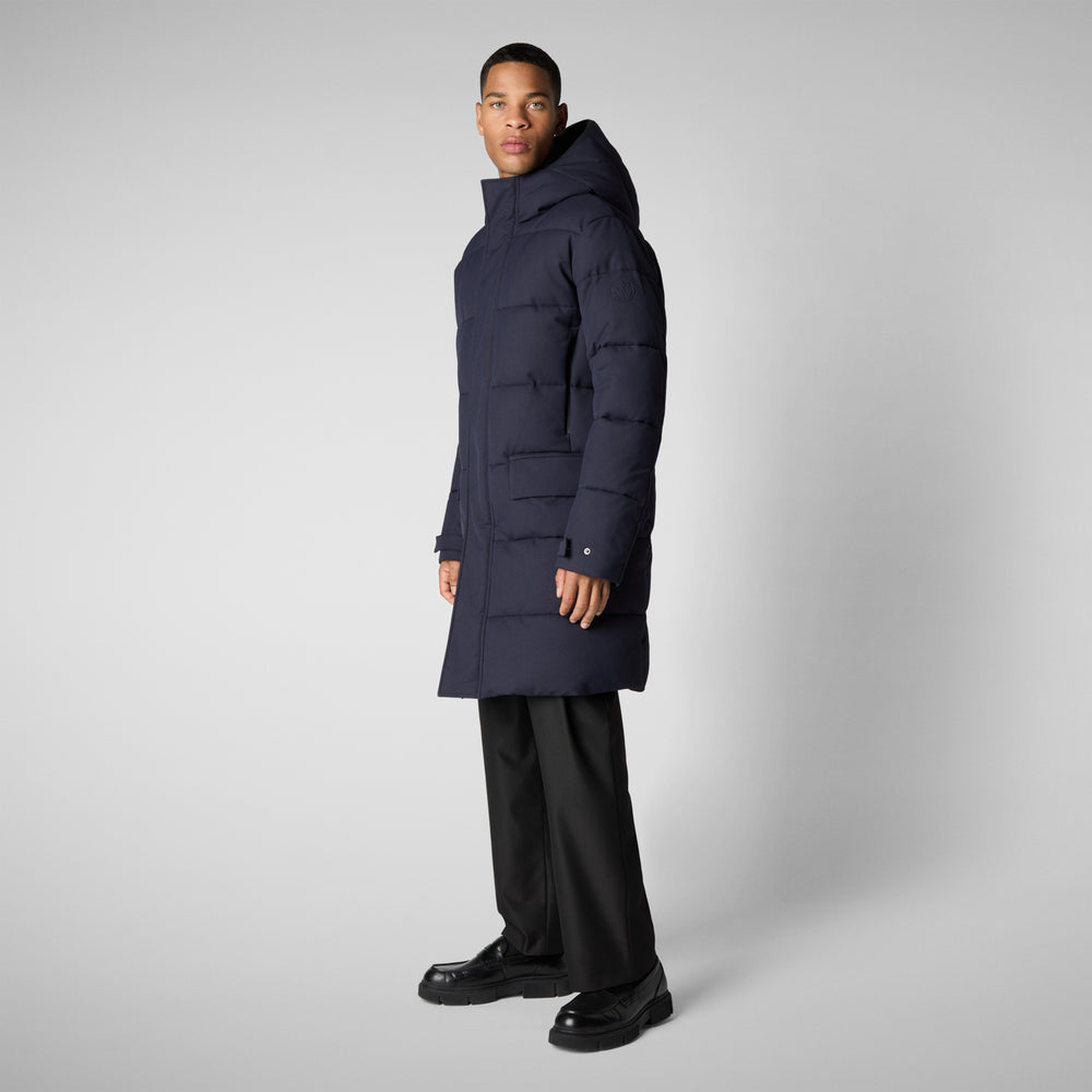 Save the duck PIUMINO ANIMAL FREE CON CAPPUCCIO COSMO BLU NERO Moda