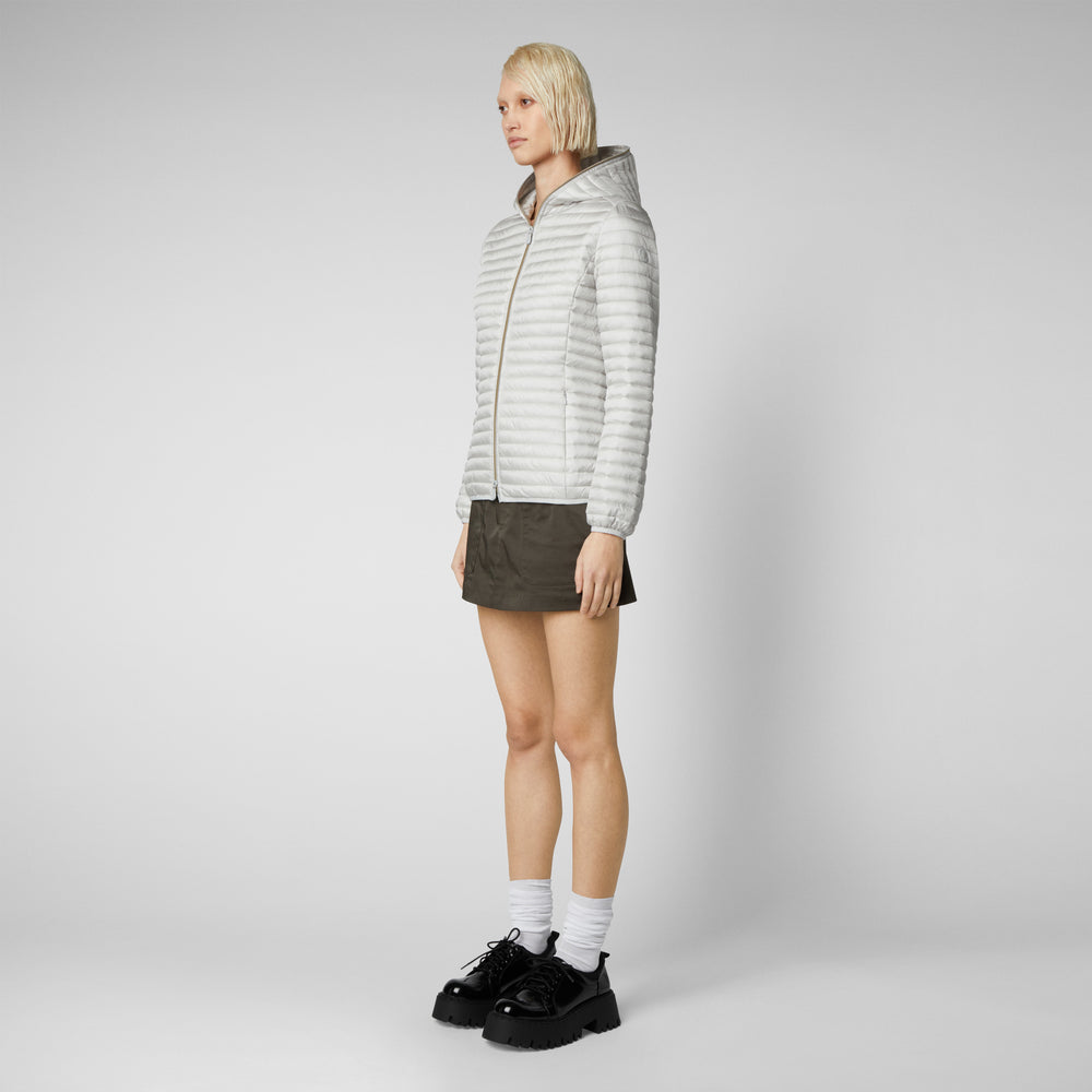 Save the duck Piumino animal-free donna Alexa Grigio nebbia Italia