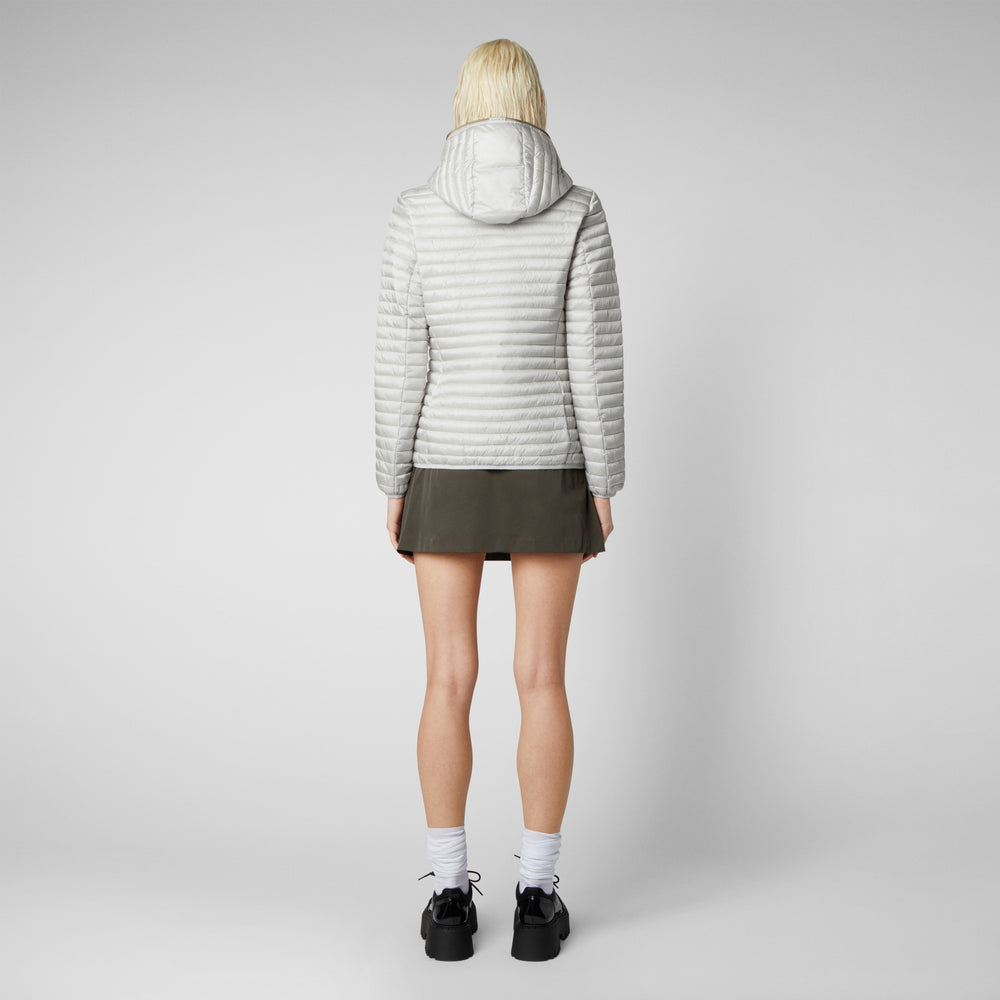 Save the duck Piumino animal-free donna Alexa Grigio nebbia Italia