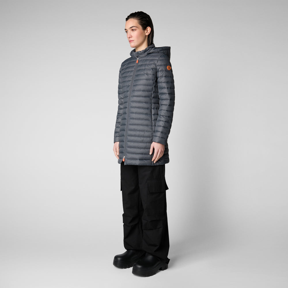 Save the duck Piumino animal free donna Bryanna grigio tempesta Spedizione gratuita