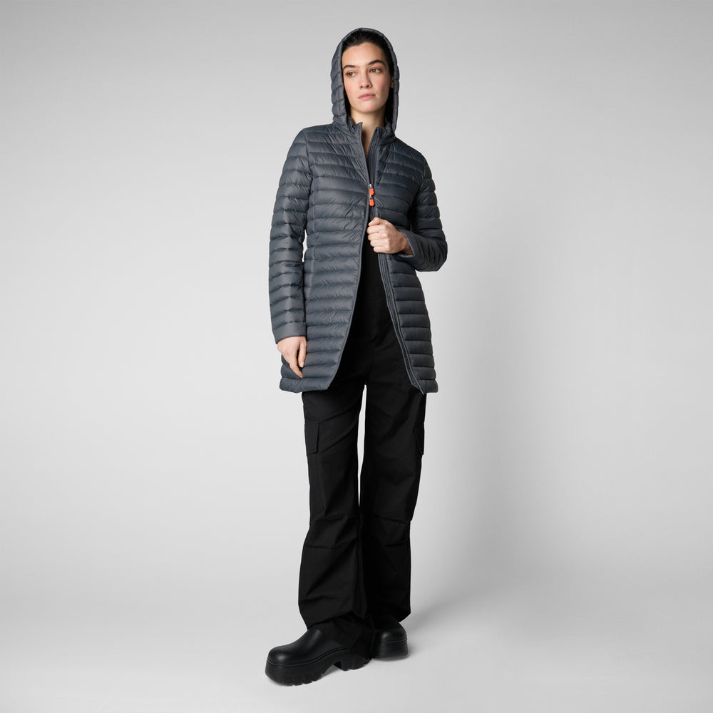 Save the duck Piumino animal free donna Bryanna grigio tempesta Spedizione gratuita