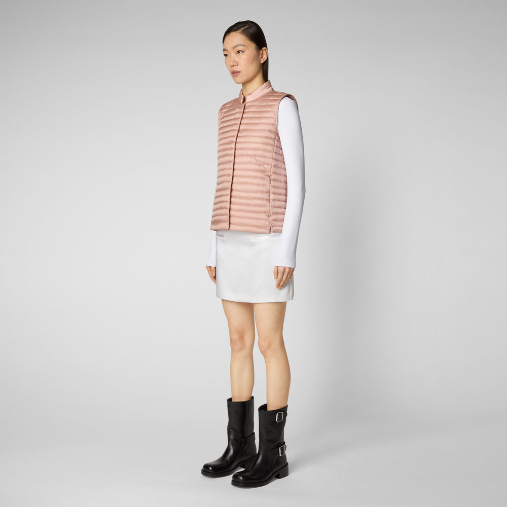 Save the duck Gilet trapuntato donna Aria rosa cipria Prezzo di fabbrica