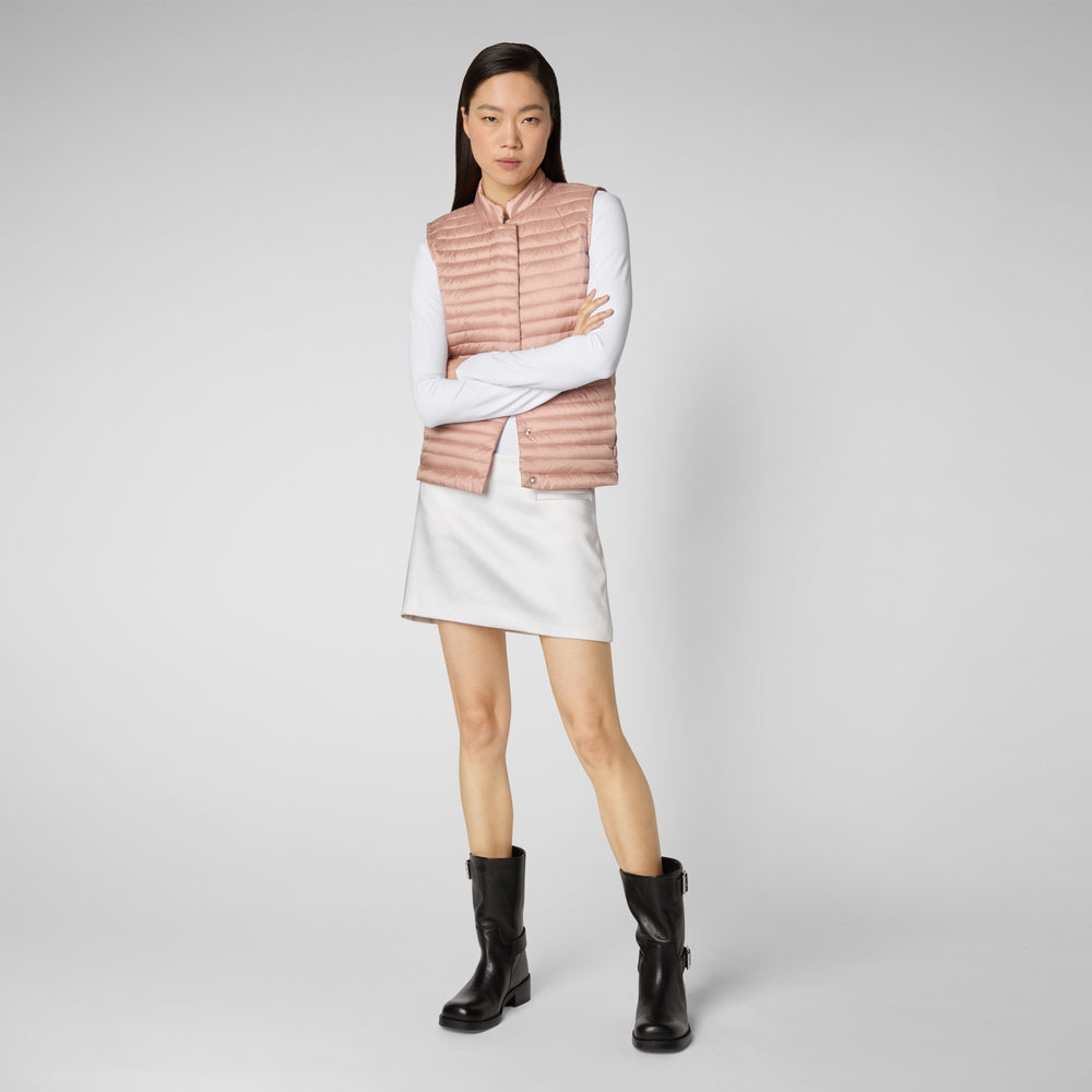 Save the duck Gilet trapuntato donna Aria rosa cipria Prezzo di fabbrica