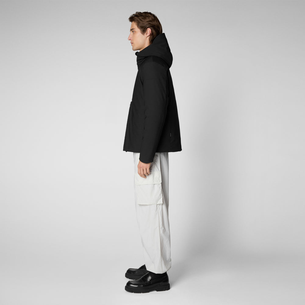 Save the duck PARKA UOMO SABAL IN NERO Shopping online