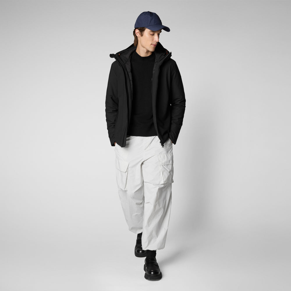 Save the duck PARKA UOMO SABAL IN NERO Shopping online