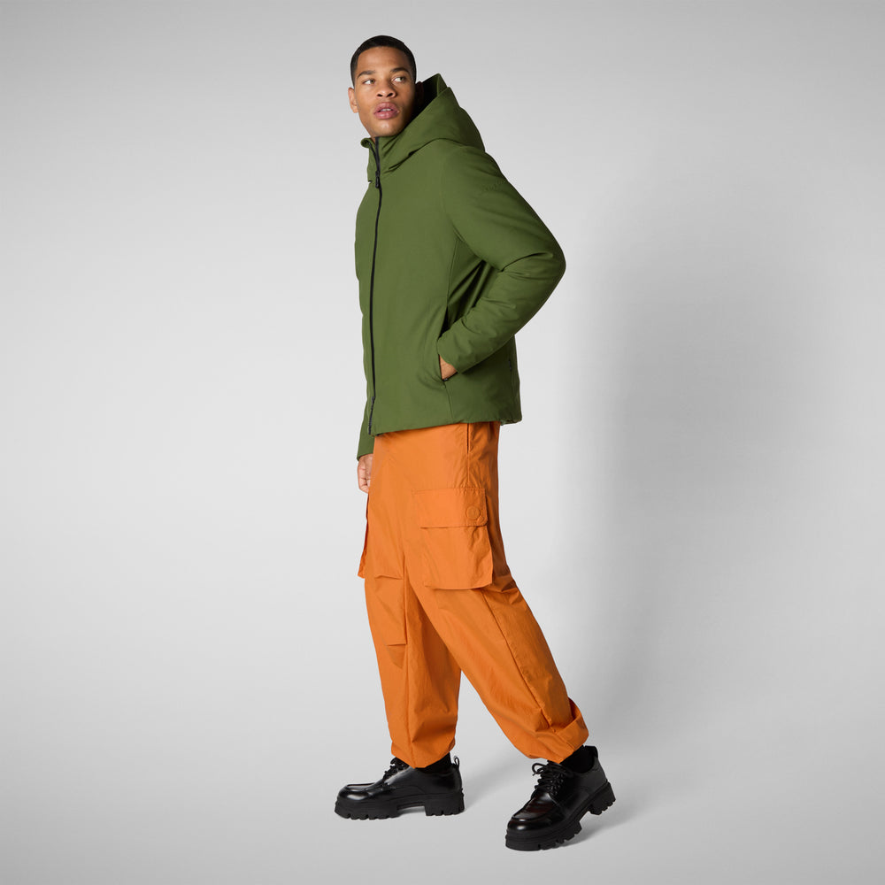 Save the duck PARKA UOMO SABAL IN MOSS GREEN Offerta esclusiva