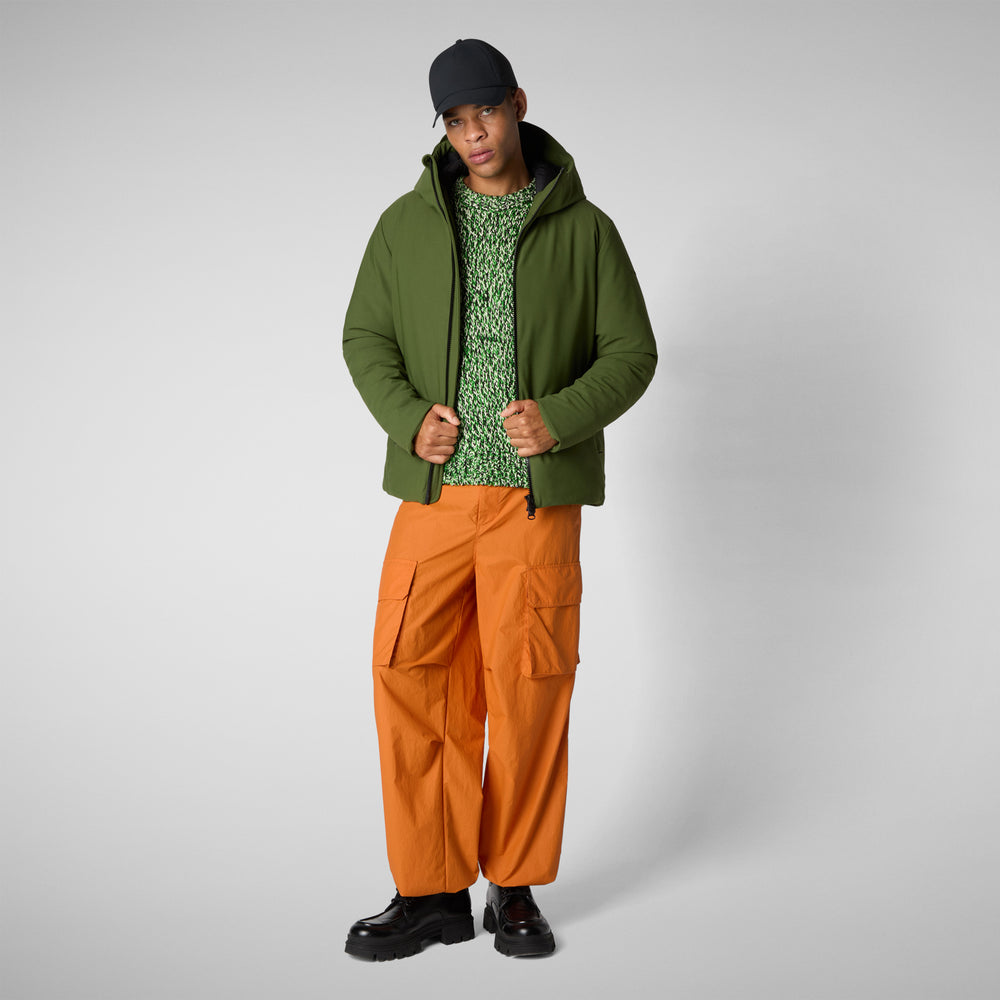 Save the duck PARKA UOMO SABAL IN MOSS GREEN Offerta esclusiva