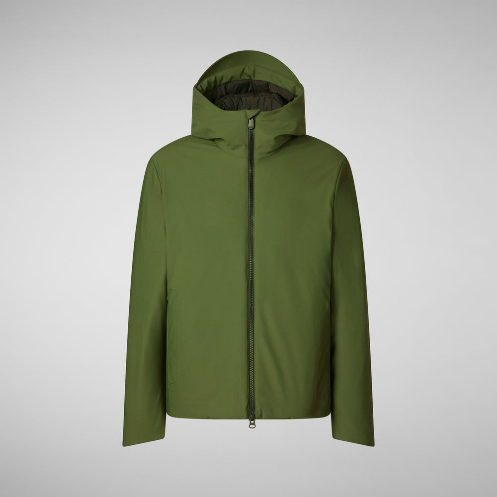 Save the duck PARKA UOMO SABAL IN MOSS GREEN Offerta esclusiva