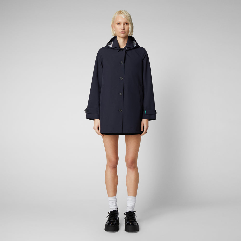 Save the duck Impermeabile donna April blu Nero