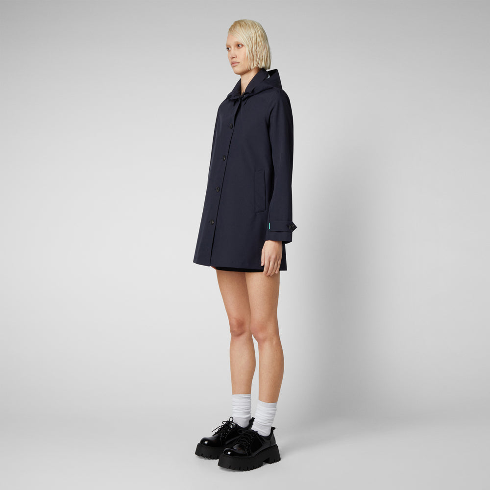 Save the duck Impermeabile donna April blu Nero Offerta natalizia