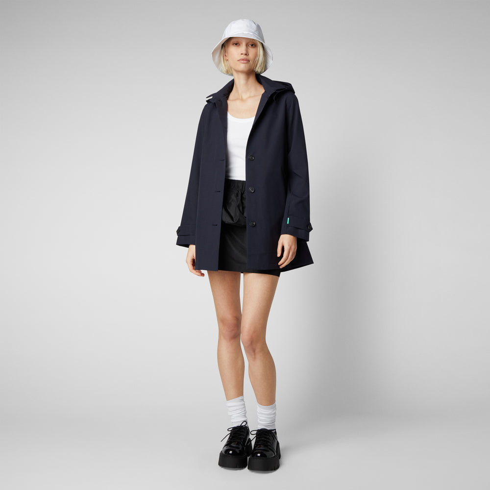Save the duck Impermeabile donna April blu Nero Offerta natalizia