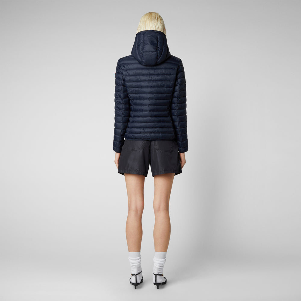 Save the duck Piumino animal free con cappuccio donna Daisy blu Nero Offerta San Valentino