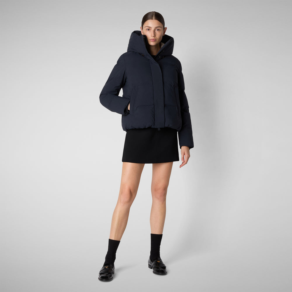 Save the duck PIUMINO ANIMAL FREE DONNA CALLIOPE BLU NERO