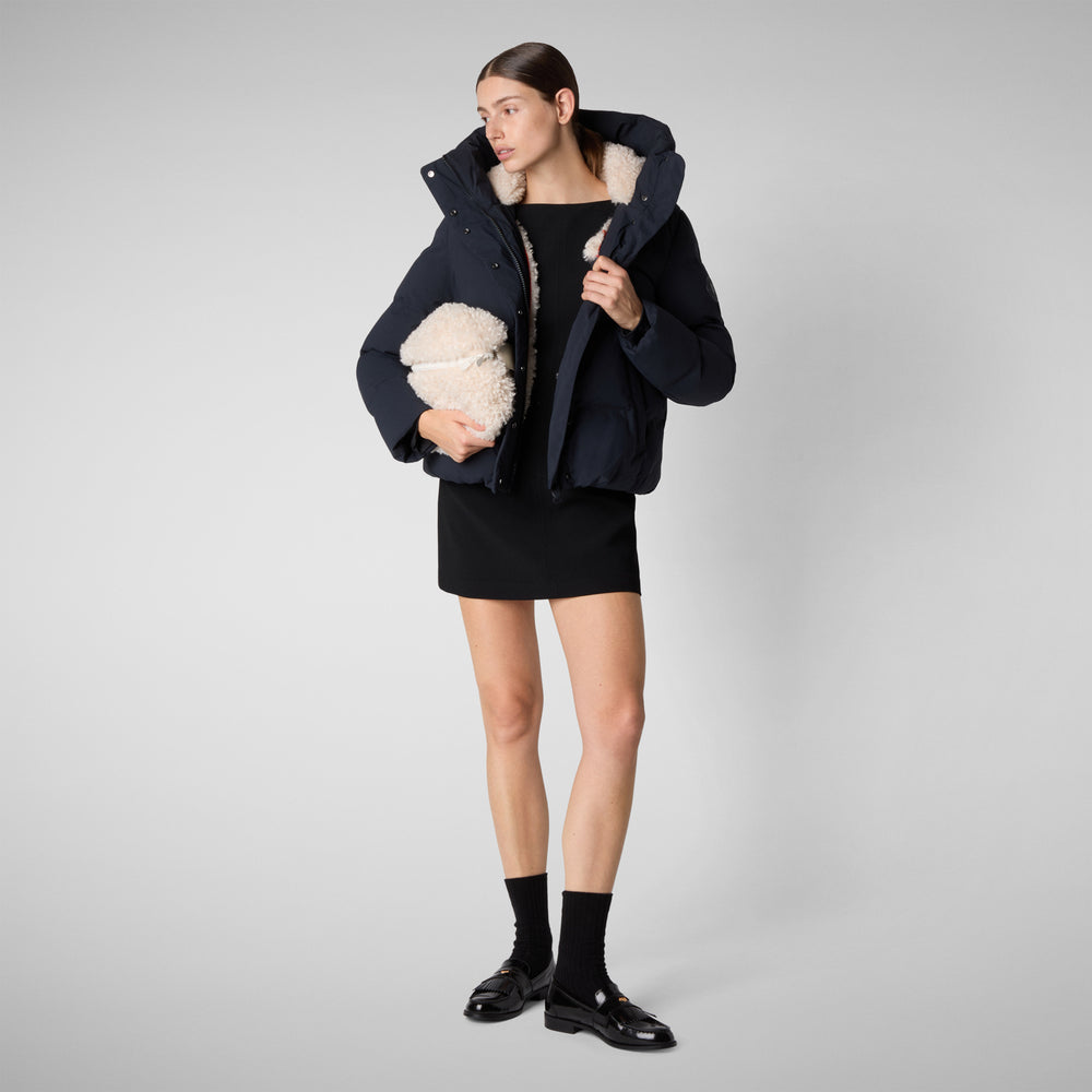 Save the duck PIUMINO ANIMAL FREE DONNA CALLIOPE BLU NERO Latest fashion