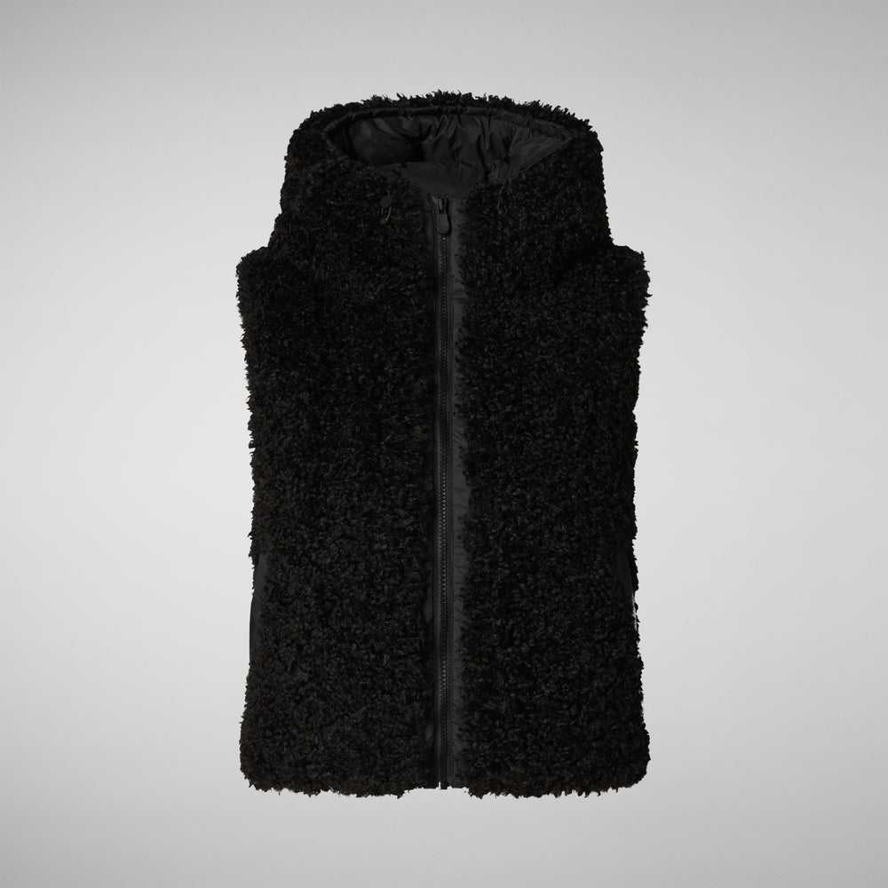 Save the duck GILET CON CAPPUCCIO DONNA KLARA NERO Grandi sconti