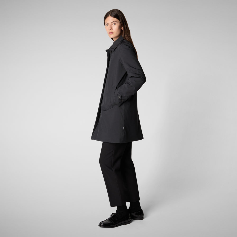 Save the duck CAPPOTTO CON CAPPUCCIO EMBIE BLU NERO Offerte giornaliere