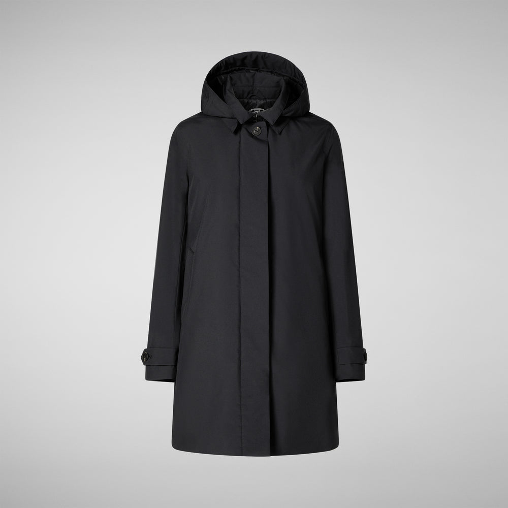 Save the duck CAPPOTTO CON CAPPUCCIO EMBIE BLU NERO Offerte giornaliere
