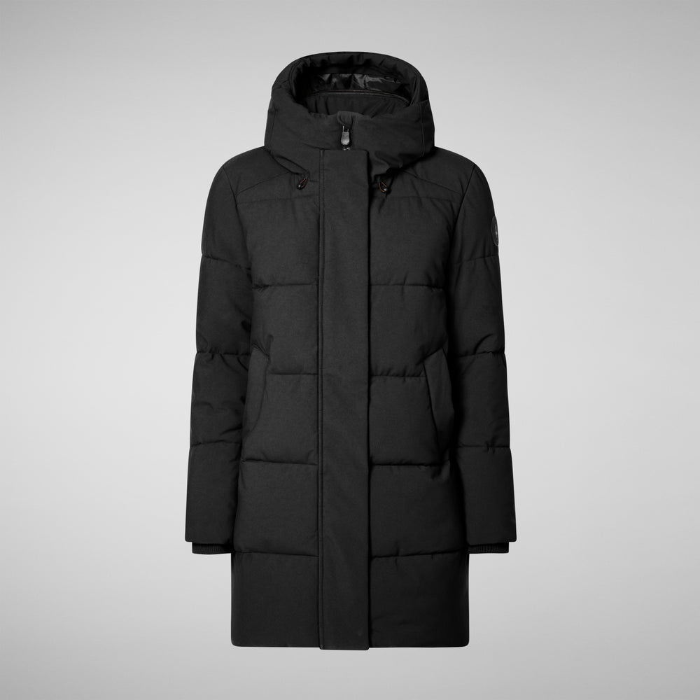 Save the duck PARKA DONNA CON CAPPUCCIO BETHANY NERO Offerte speciali
