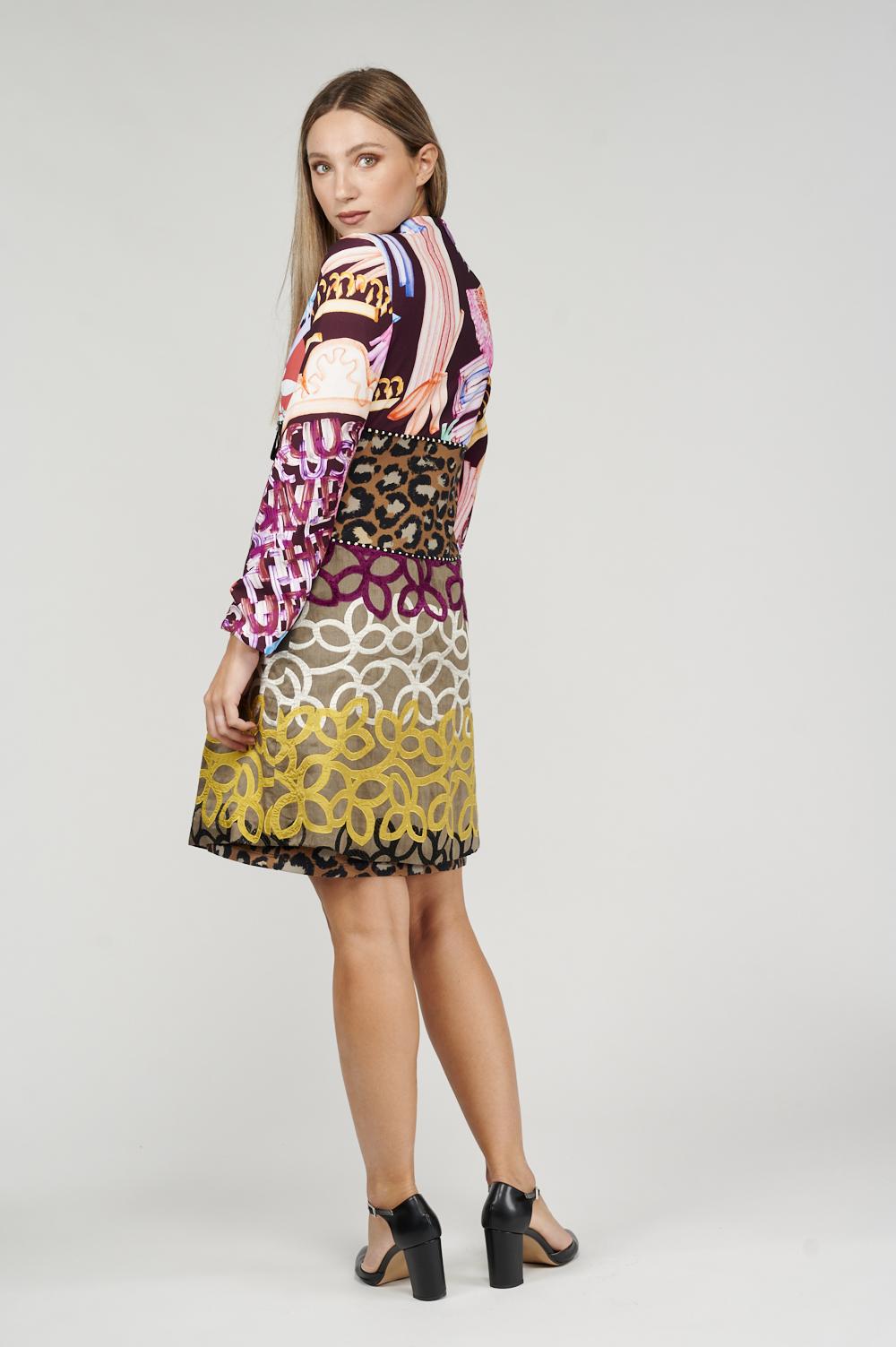Save The Queen Cappotto patchwork In Linea