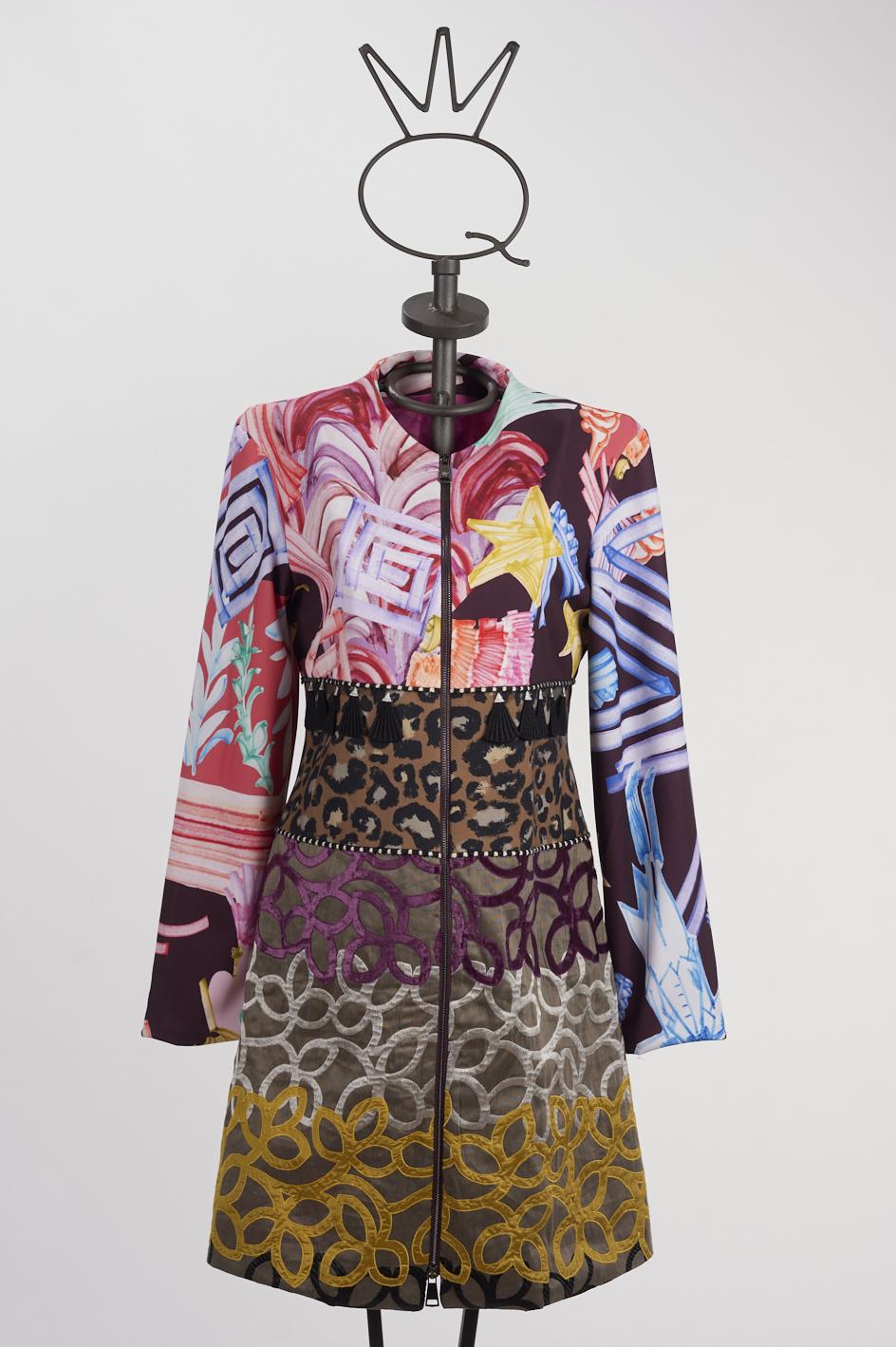 Save The Queen Cappotto patchwork In Linea