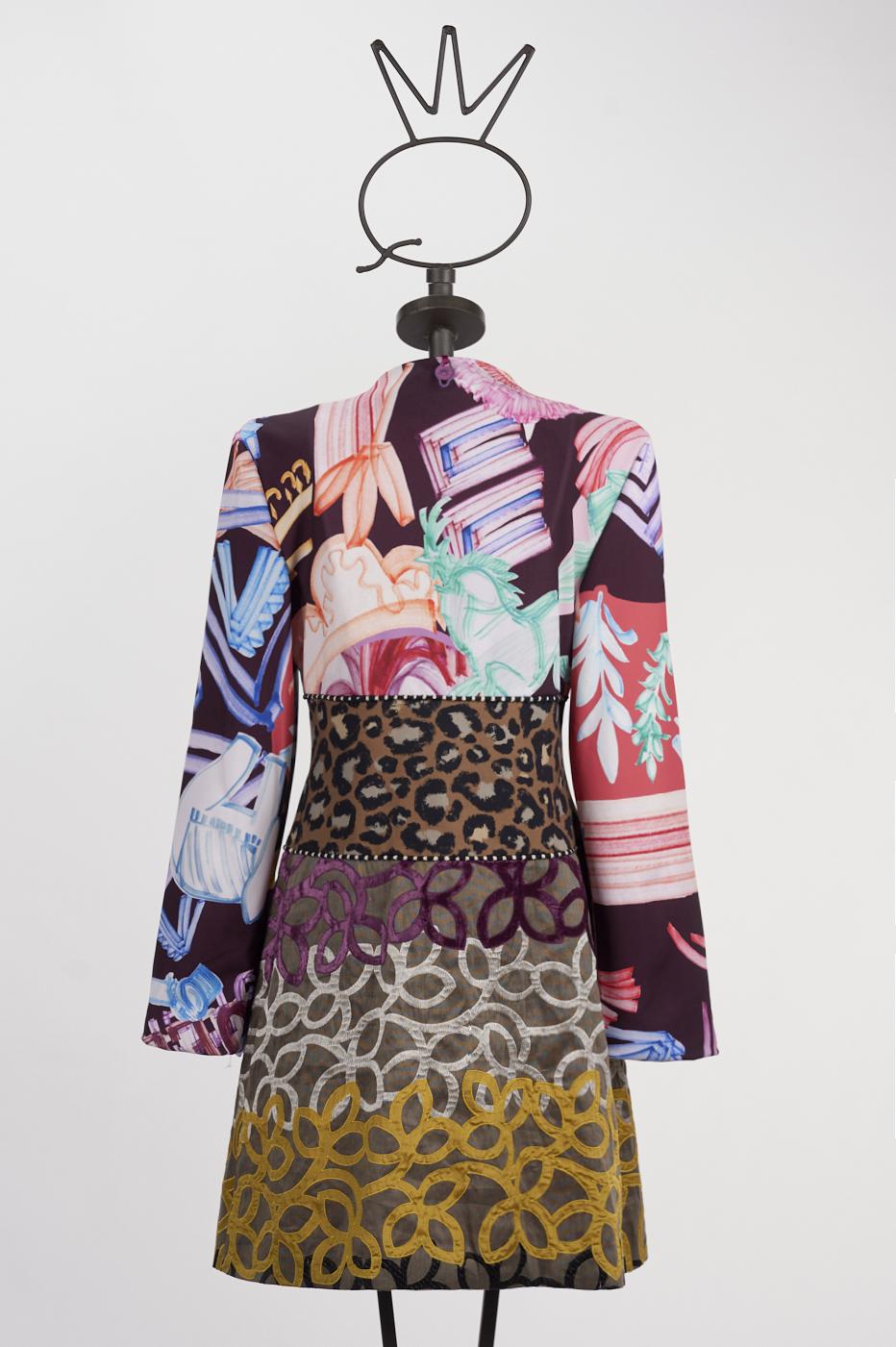 Save The Queen Cappotto patchwork In Linea