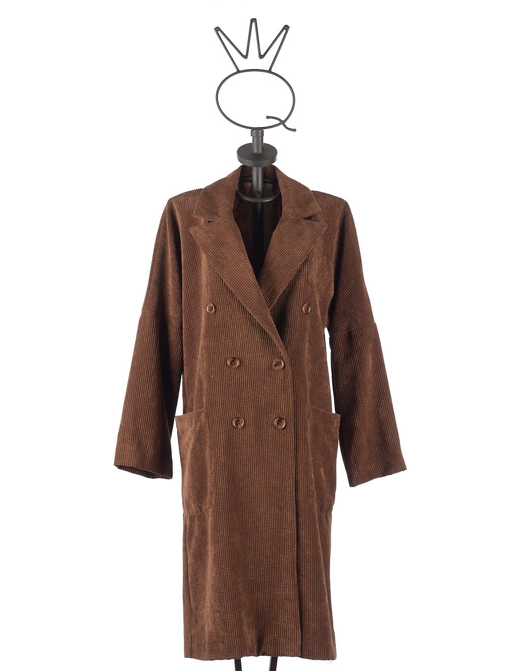 Save The Queen Cappotto marrone di velluto a coste Qualità Garantita