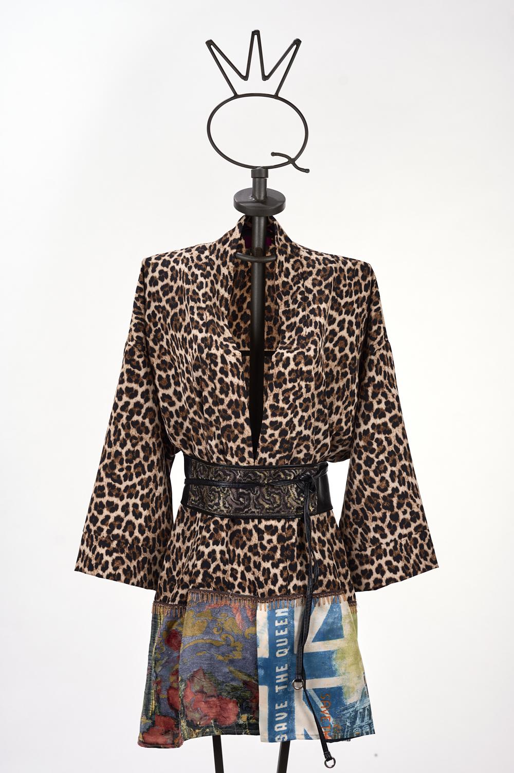 Save The Queen Kimono maculato Sottocosto