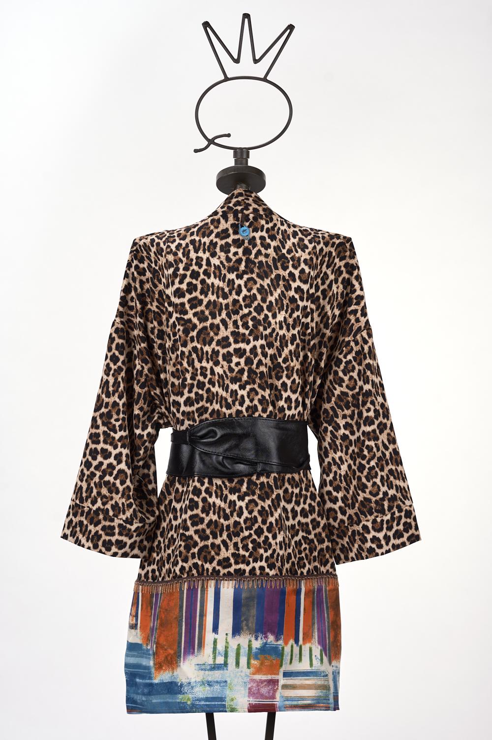 Save The Queen Kimono maculato Sottocosto