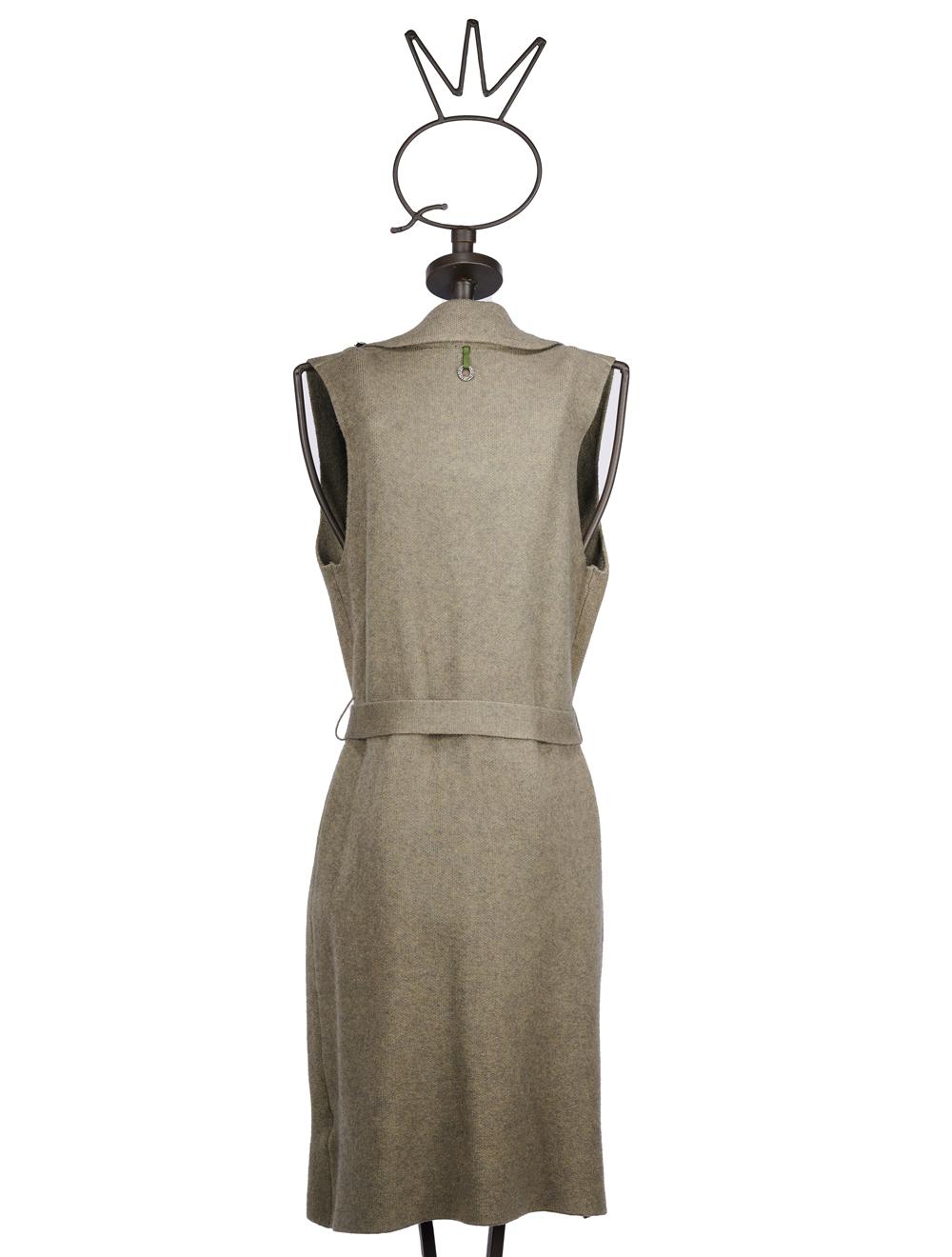 Save The Queen Gilè lungo in tricot verde militare Offerte