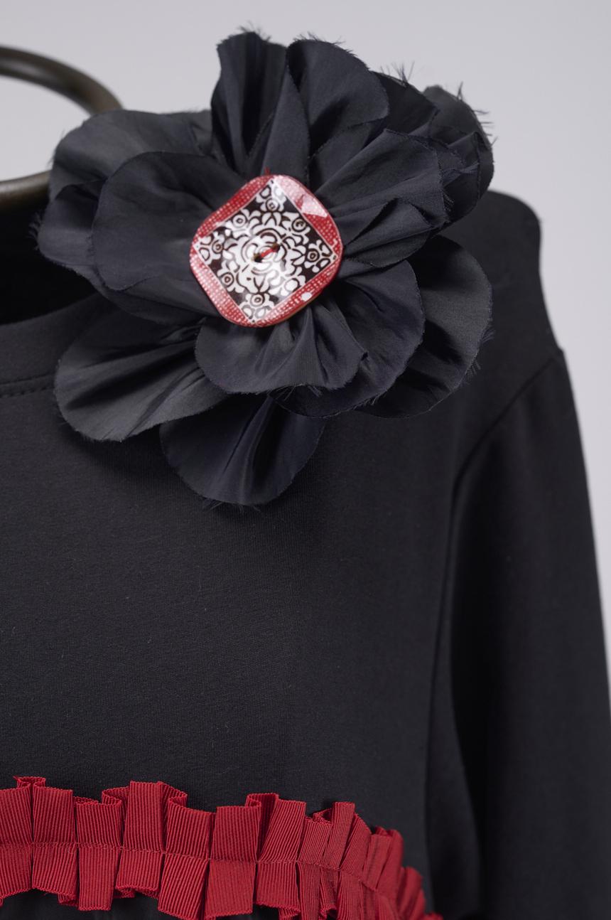 Save The Queen Vestito corto largo in felpa e taffetà Spedizione Gratuita